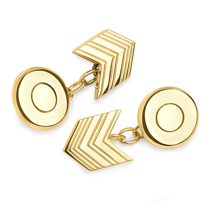Thumbnail of Art Deco Cufflinks Gold Vermeil image