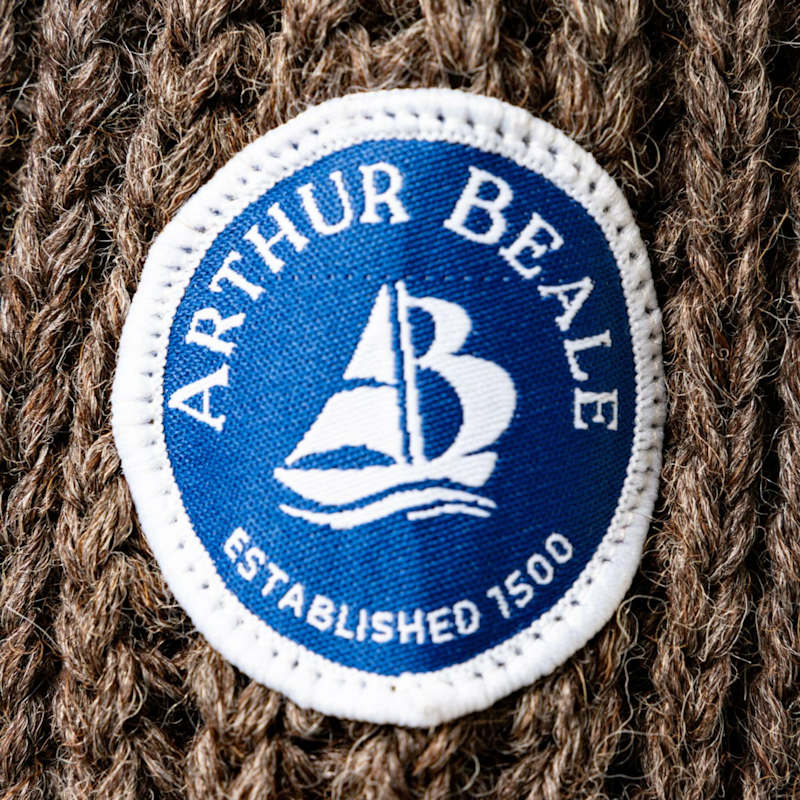 Thumbnail of Arthur Beale Erebus® Boat Neck Pullover - Dark Grey Natural image