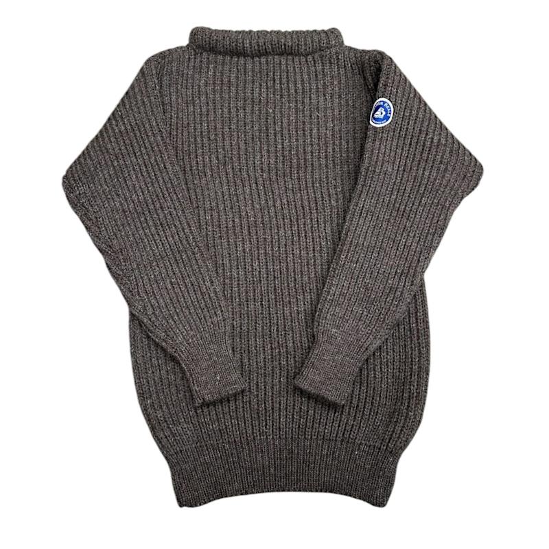 Thumbnail of Arthur Beale Erebus® Boat Neck Pullover - Dark Grey Natural image