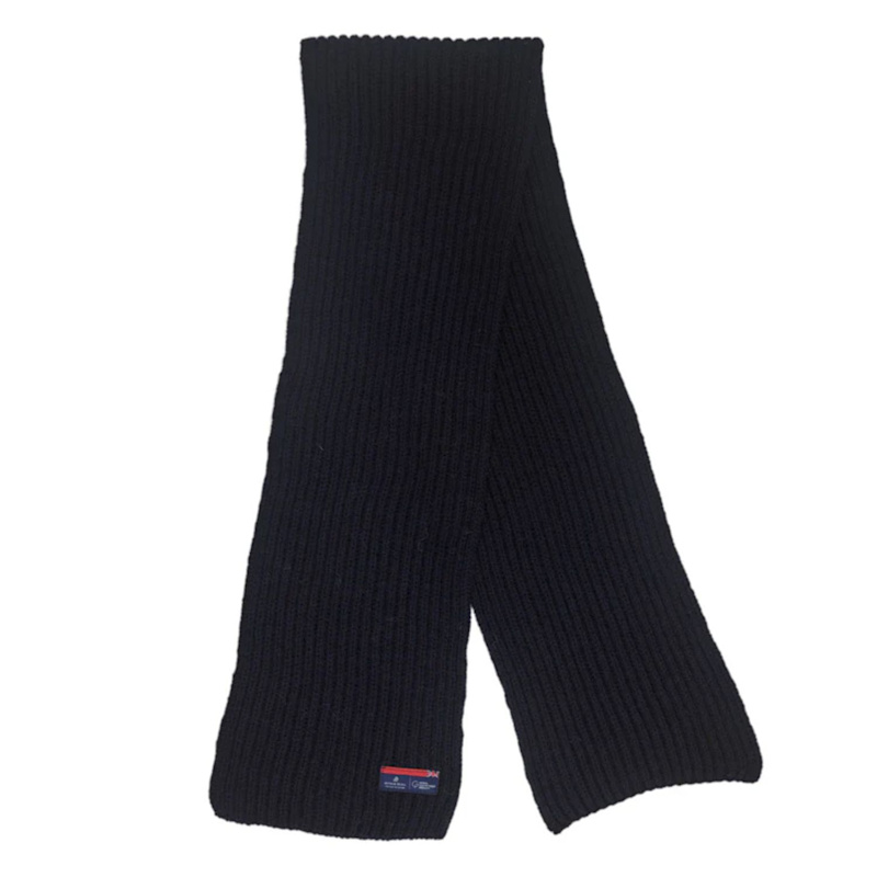 Thumbnail of Arthur Beale Maritime Wool Scarf - Navy Blue image