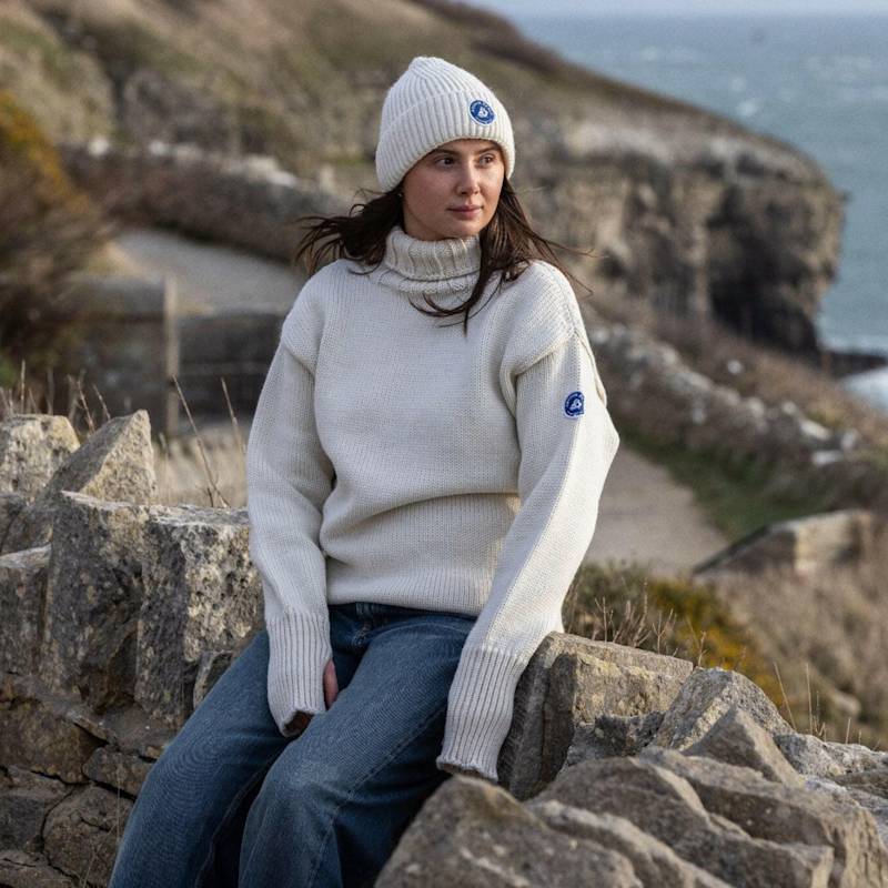 Arthur Beale Oiled Wool Beerenberg Pullover - Ecru | Arthur Beale