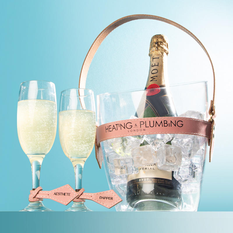 Thumbnail of "Happy Go Sparkly" Champagne Bucket - Pink image