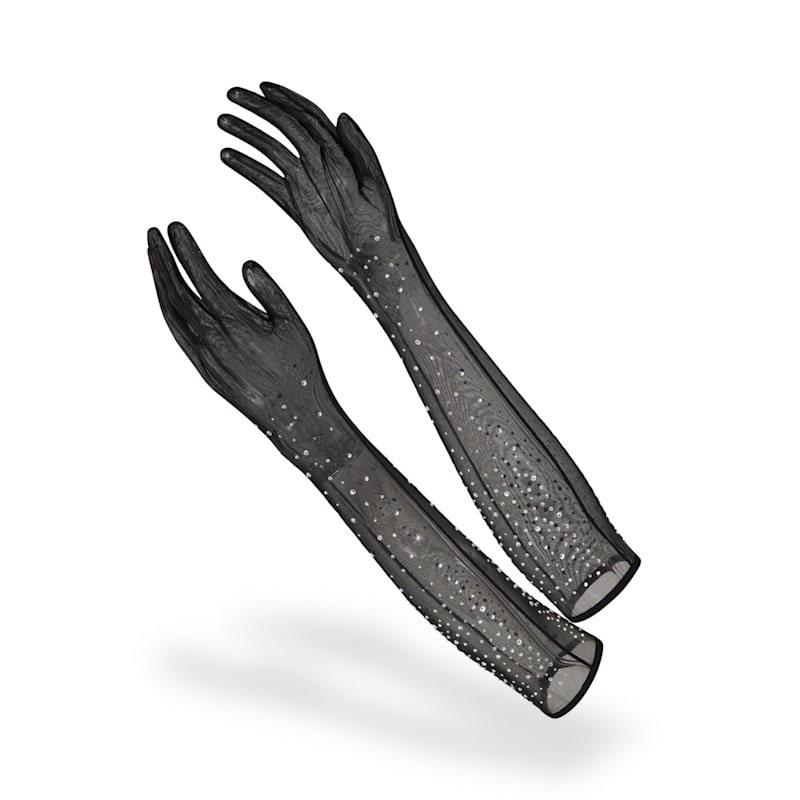 Thumbnail of Astria Black Sheer Long Gloves image