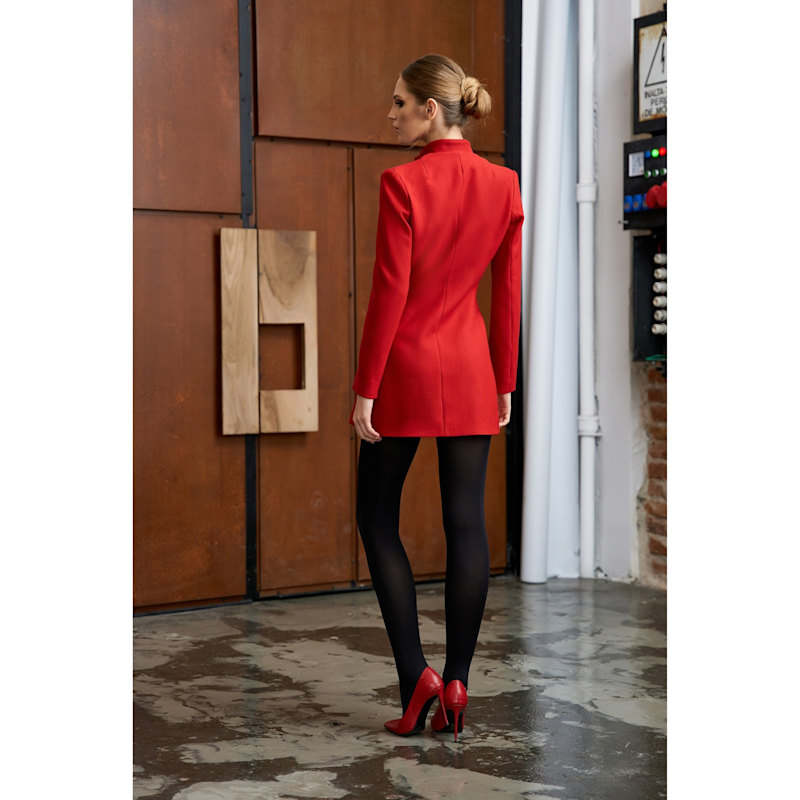Thumbnail of Asymmetric Double Breasted Wool Blazer - Red image