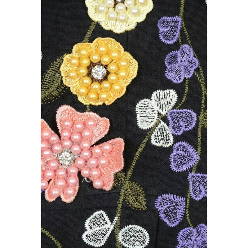 Thumbnail of Asymmetric Floral Appliqué Blazer image