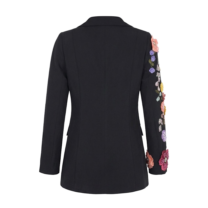 Thumbnail of Asymmetric Floral Appliqué Blazer image