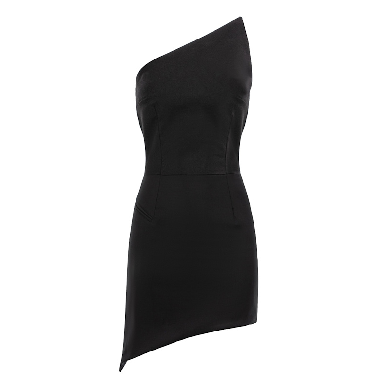 Thumbnail of Asymmetric Mini Dress - Black image