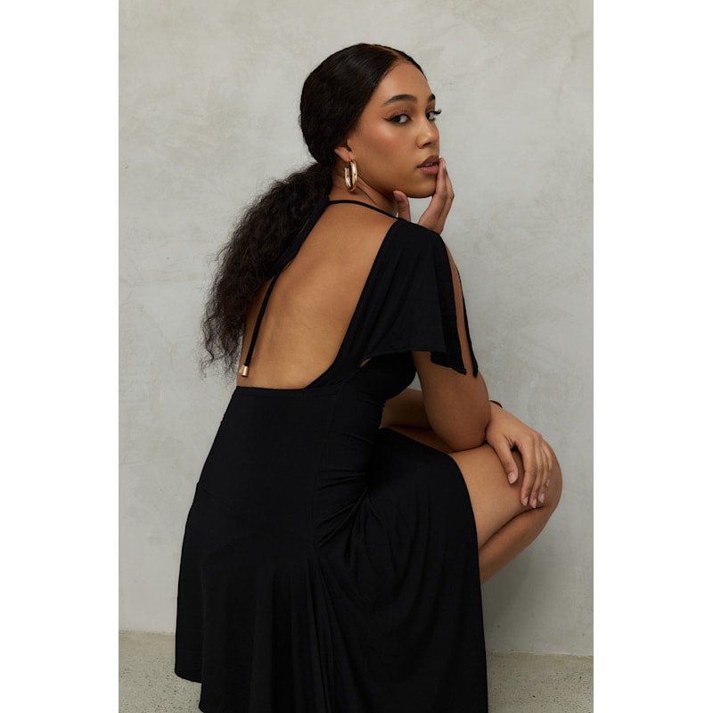 Thumbnail of Athena Asymmetrical Backless Mini Dress image