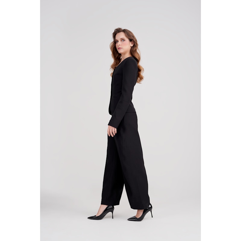 Thumbnail of Lucia Suiting Sculpted Blazer - Black image