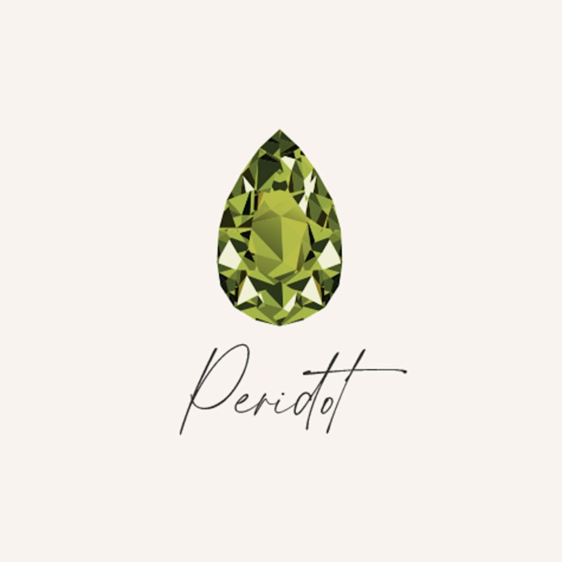 Thumbnail of August Birthstone Sterling Silver Huggie Hoops - Peridot image