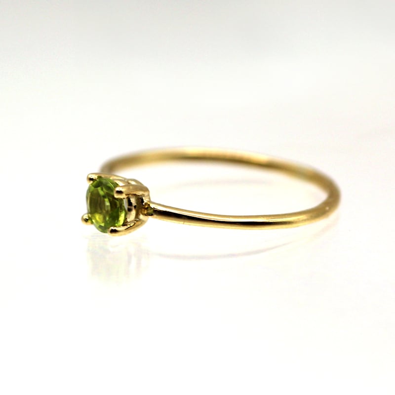 Thumbnail of August Birthstone Peridot  Yellow Gold Ring image
