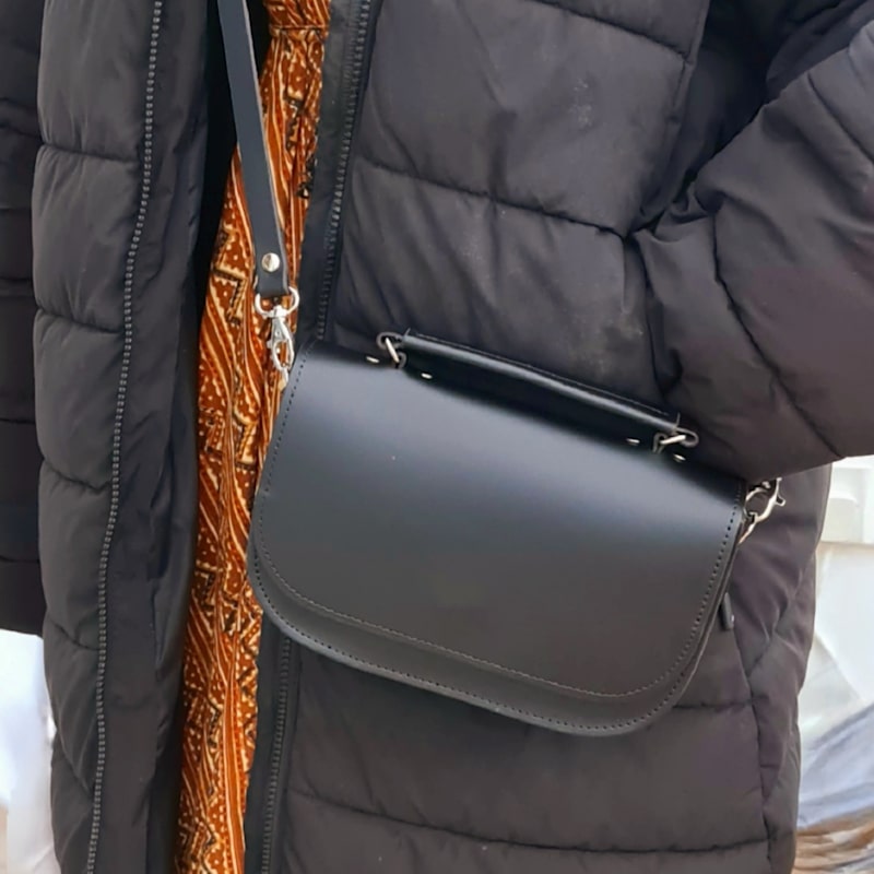 Thumbnail of Aura Handmade Leather Bag - Black image