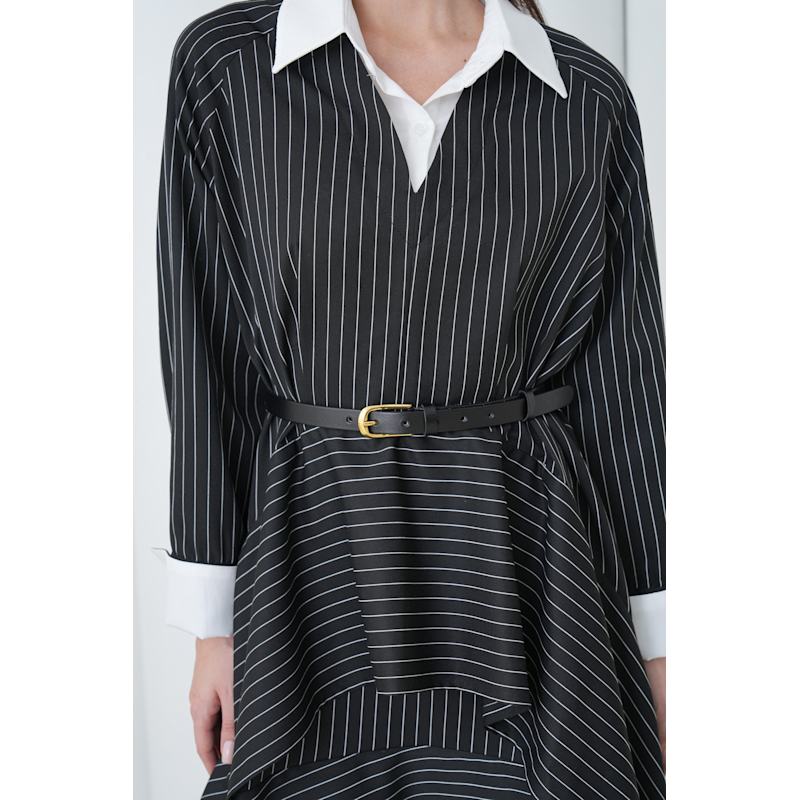 Thumbnail of Aurelia Sculpt Dress - Black & White image