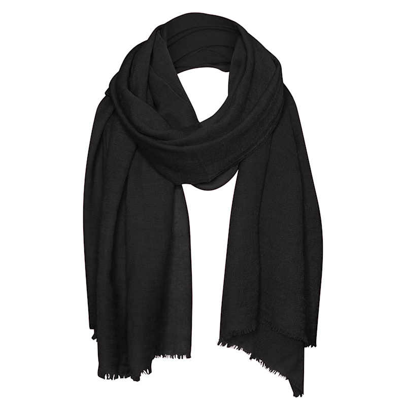 Thumbnail of Aurielle Silk Wool Scarf Black image