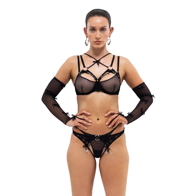 Thumbnail of Aurora Black Open Cup Bra image