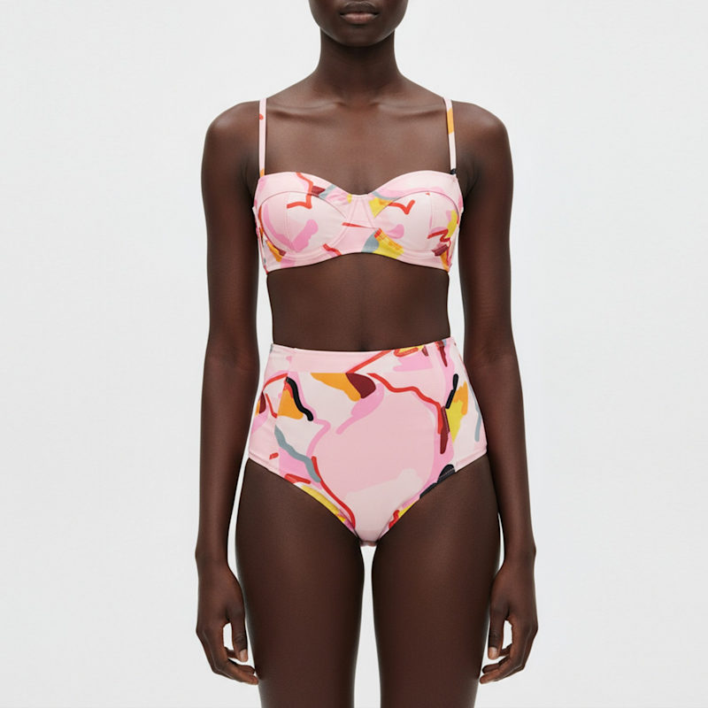 Thumbnail of Aurora Bloom High Waisted Bikini Bottom image
