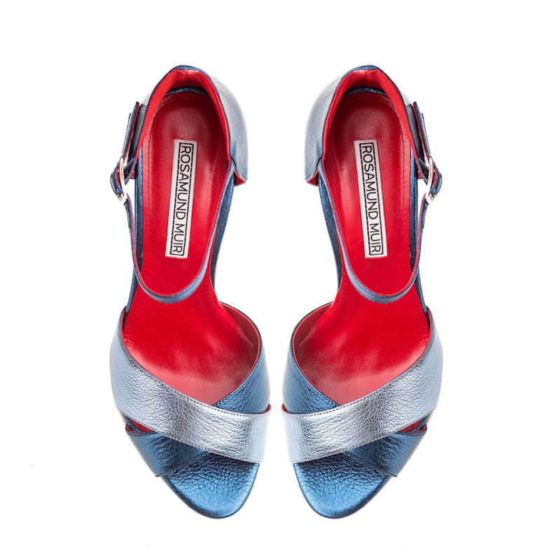 Thumbnail of Aurora Blue Metallics Heels image