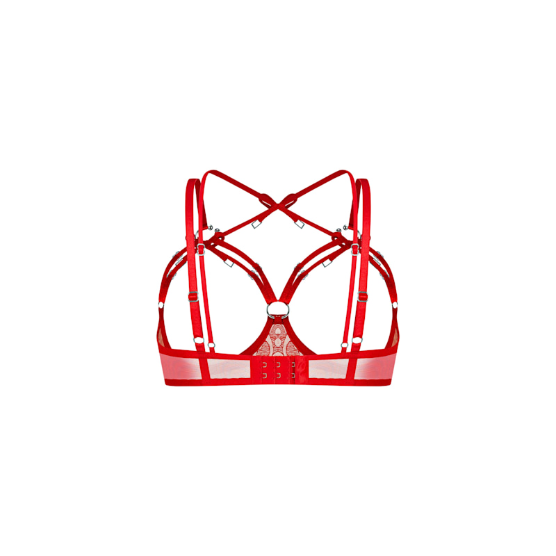 Thumbnail of Aurora Bright Red Open Cup Bra image