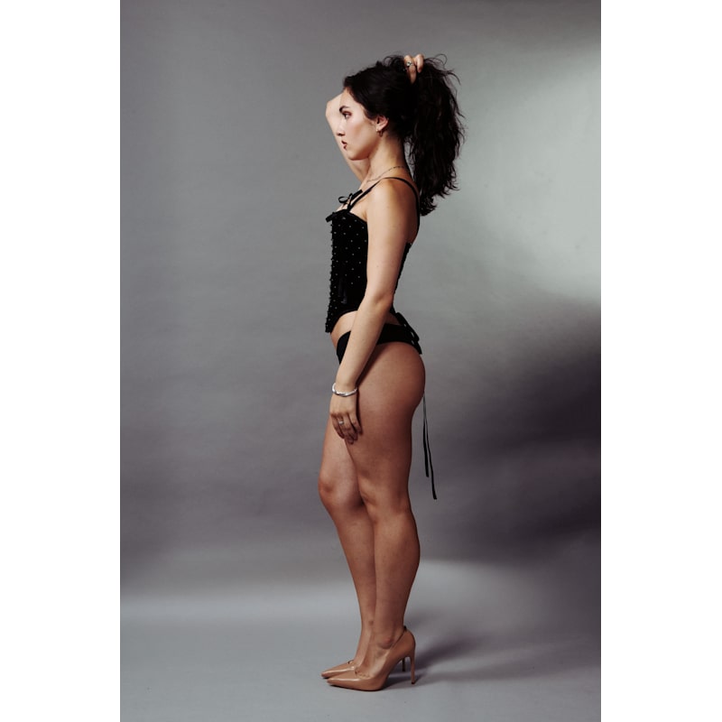 Thumbnail of Jane Thong In Black Cotton image