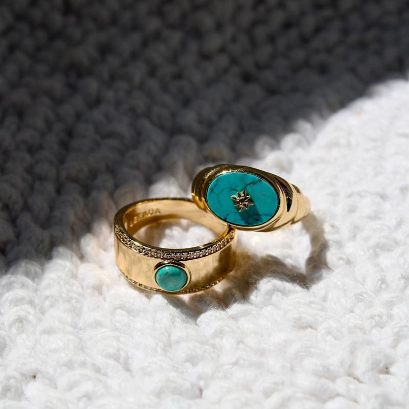 Thumbnail of Aurora Signet Ring - Turquoise image