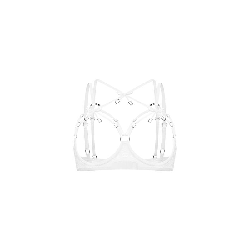 Thumbnail of Aurora White Open Cup Bra image
