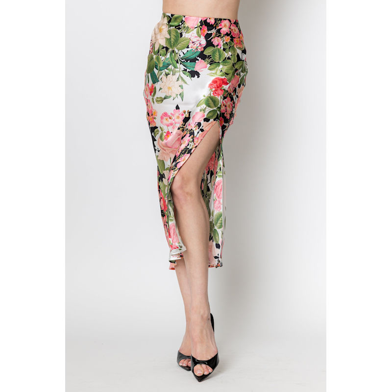 Thumbnail of Avery Fleur Silk Midi Skirt image