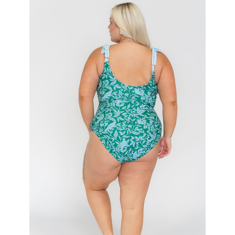 Avery Shoulder-Tie One-Piece | Lime Ricki Swimwear | Wolf & Badger