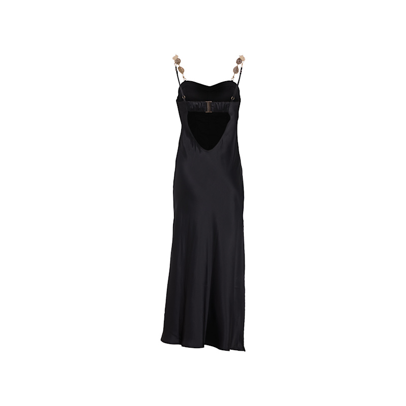 Thumbnail of Avery Silk Chain Dress Black image