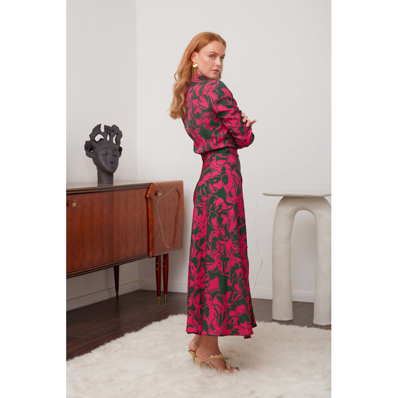 Women's Avia Floral Print Midi Work to Evening Shirt Dress | Extra Small | Undress Avia Floral Print Midi Work To Evening Shirt Dress | UNDRESS | Wolf \u0026 Badger