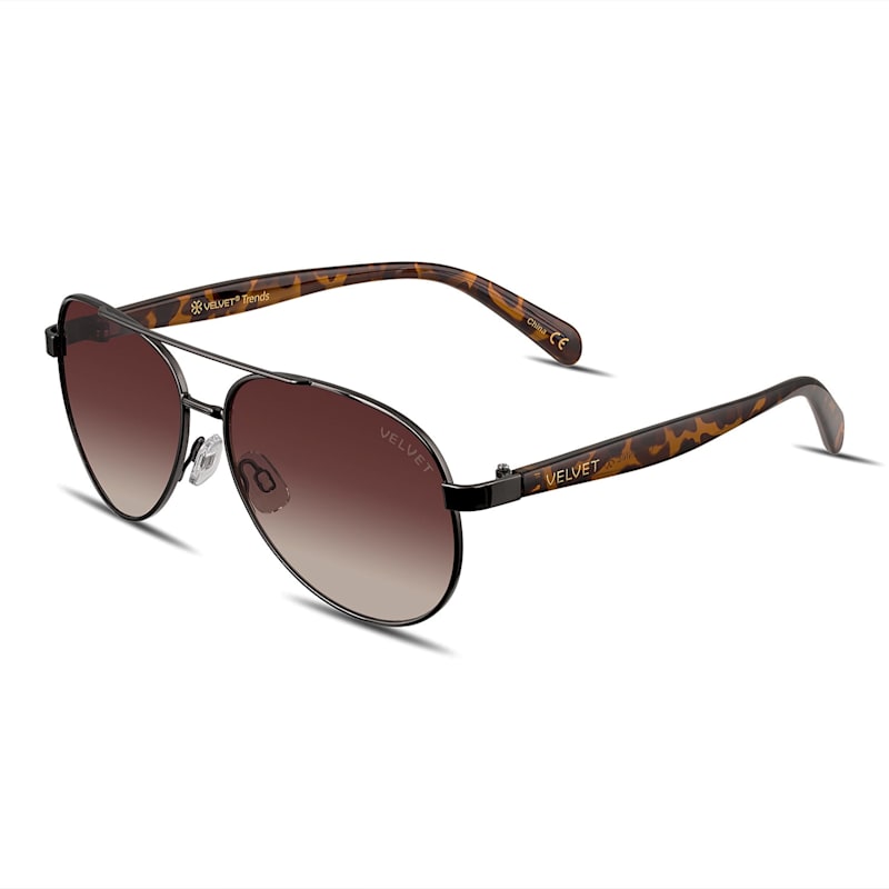 Thumbnail of Velvet Eyewear Aviator Sunglass Style - Bonnie - Copper image