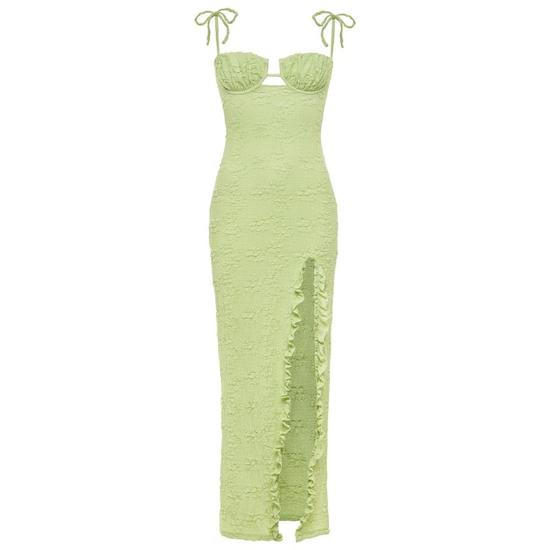 Avo Floral Petal Long Slip Dress | Montce Swim | Wolf & Badger