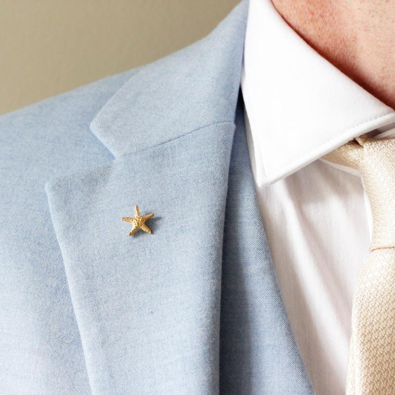 Thumbnail of Starfish Lapel Pin – Silver image