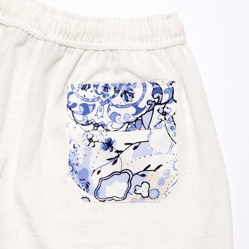 Thumbnail of Azure Tapestry Short Sleeve Shirt + Shorts Matching Set image