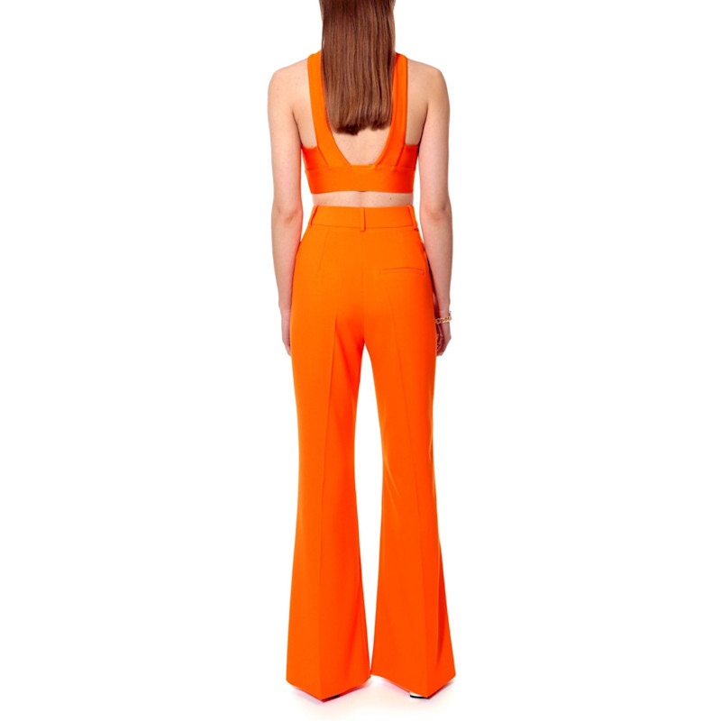 Thumbnail of Camilla Neon Orange Flared Pants - Long image