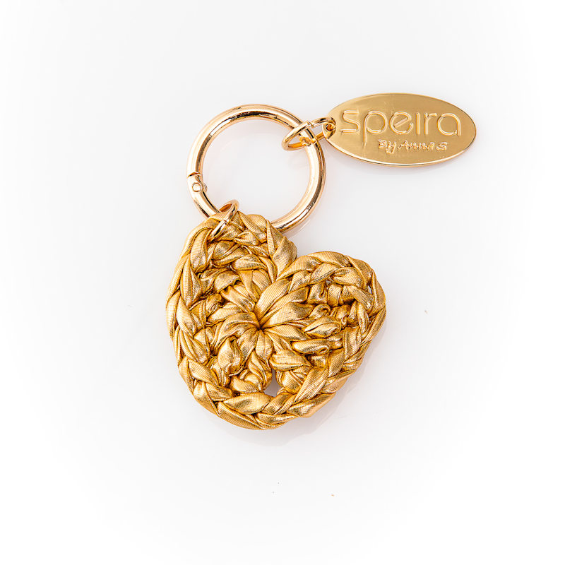 Thumbnail of Bag Charm Heart Gold image