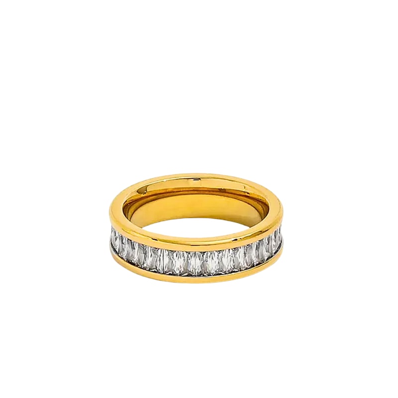 Thumbnail of Gold Baguette Brillio Waterproof Ring image
