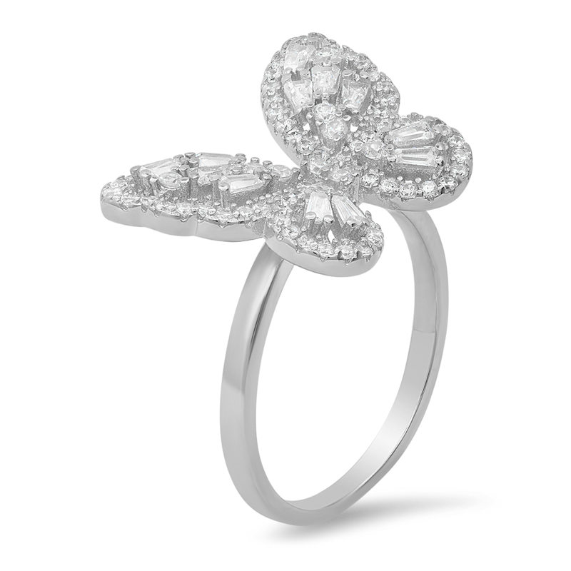 Thumbnail of Baguette Diamond Cz Butterfly Ring image
