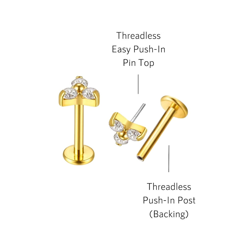 Thumbnail of Opal Stud Flat Back Earrings image