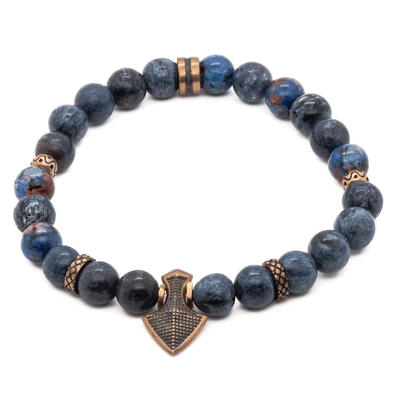 Thumbnail of Balance Stone Sodalite Arrow Charm Beaded Bracelet - Blue image