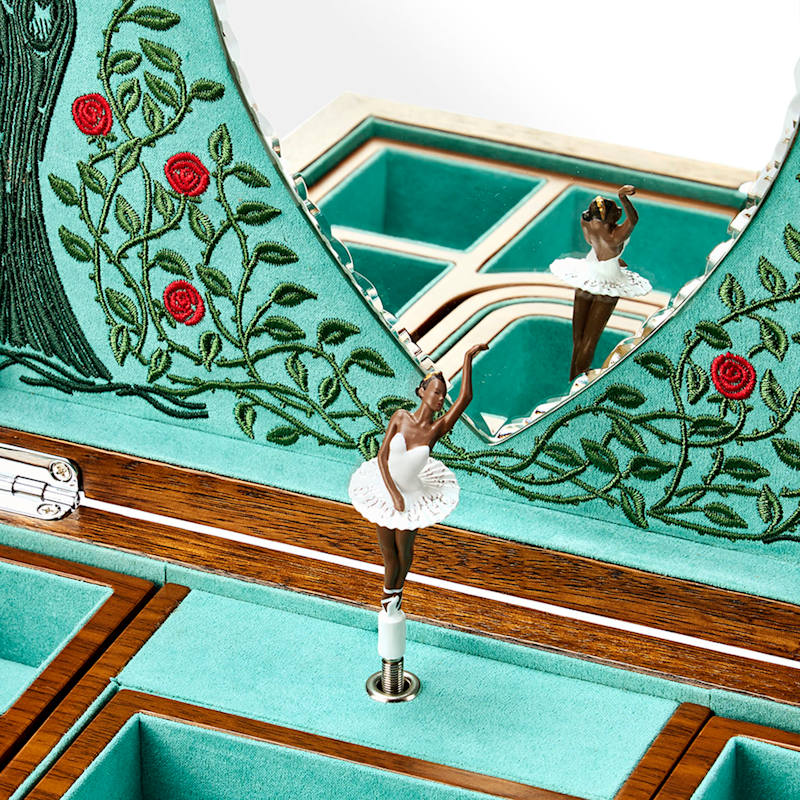 Thumbnail of Ballet Musical Jewellery Box – Sleeping Beauty Walnut Wood image