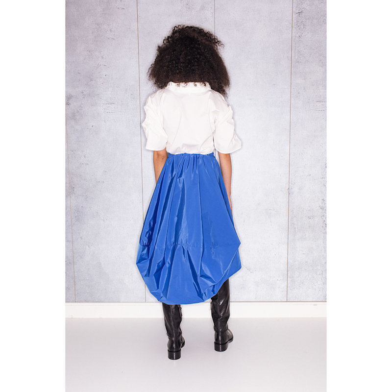 Thumbnail of Balloon Skirt In Blue Taffeta image