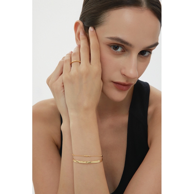 Thumbnail of Bamboo Ring In Gold image