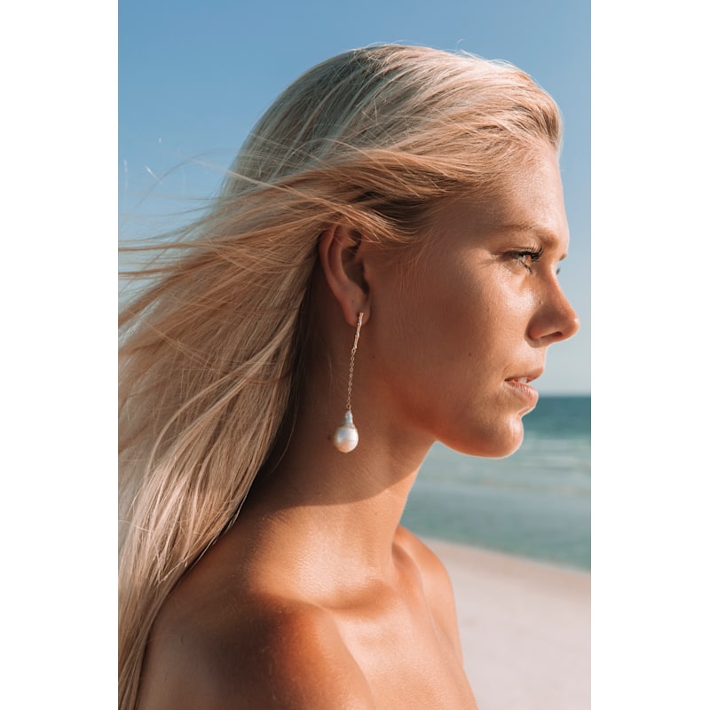 Thumbnail of Bamboo Drop Earrings image
