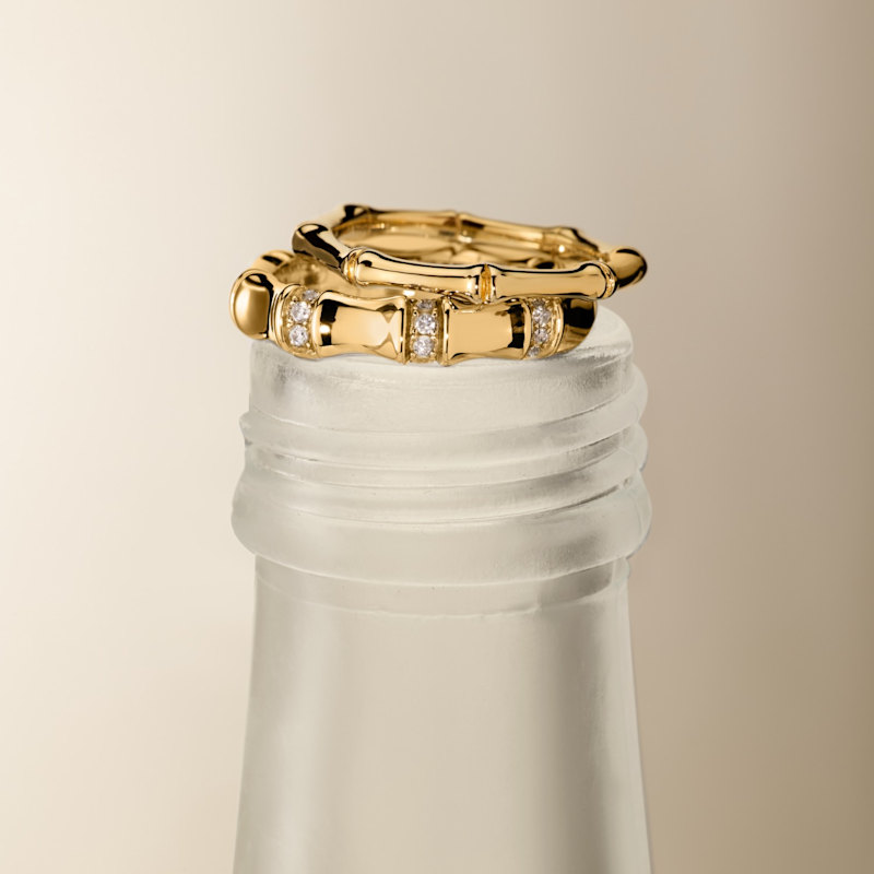 Thumbnail of Bamboo Ring In Gold image