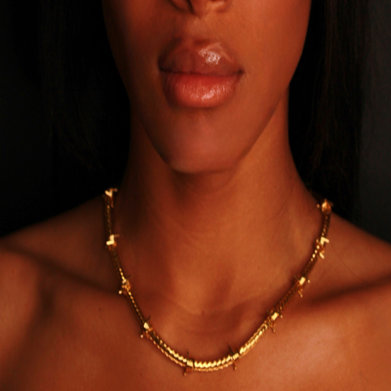 Thumbnail of Barbed Wire Necklace image