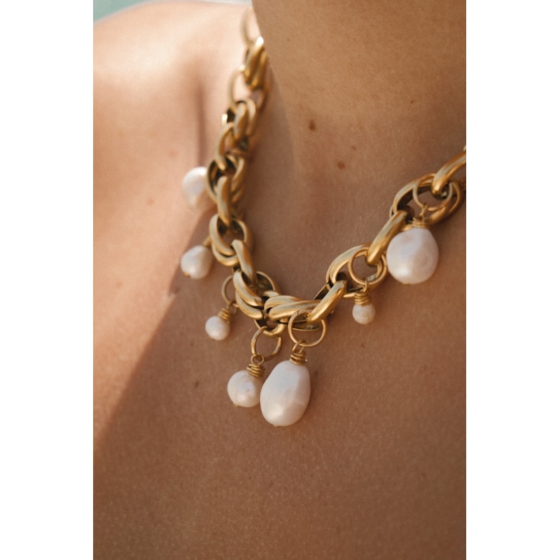 Thumbnail of Bari Pearl Charm Necklace image
