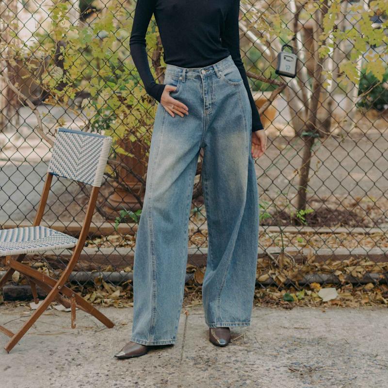 Thumbnail of Lior Barrel Leg Jeans image