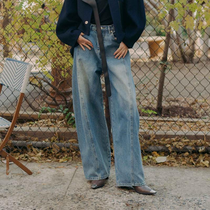 Thumbnail of Lior Barrel Leg Jeans image