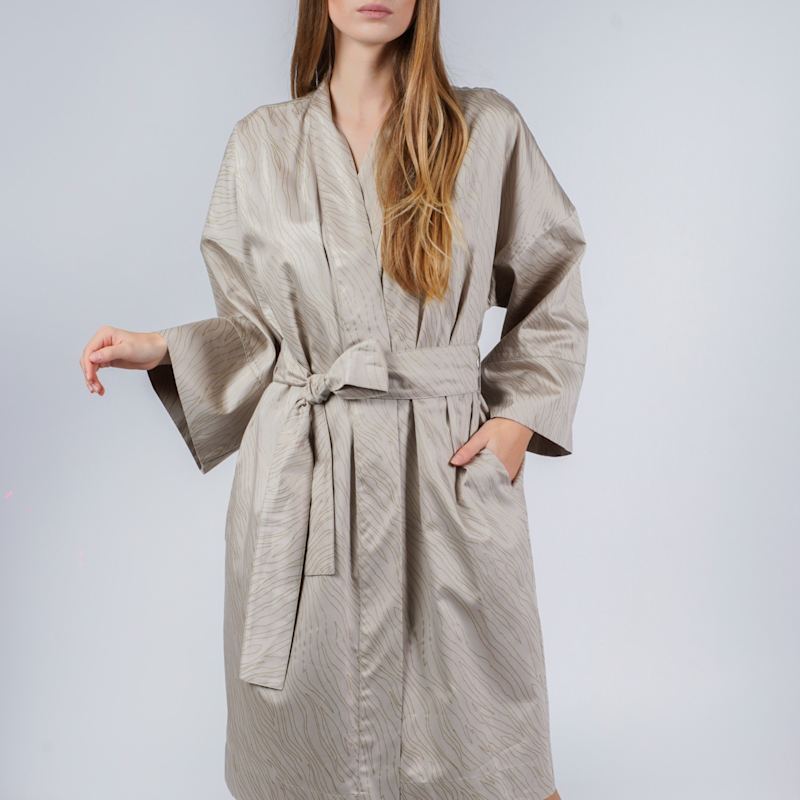 Thumbnail of Bathrobe Kimono Sand Almond image