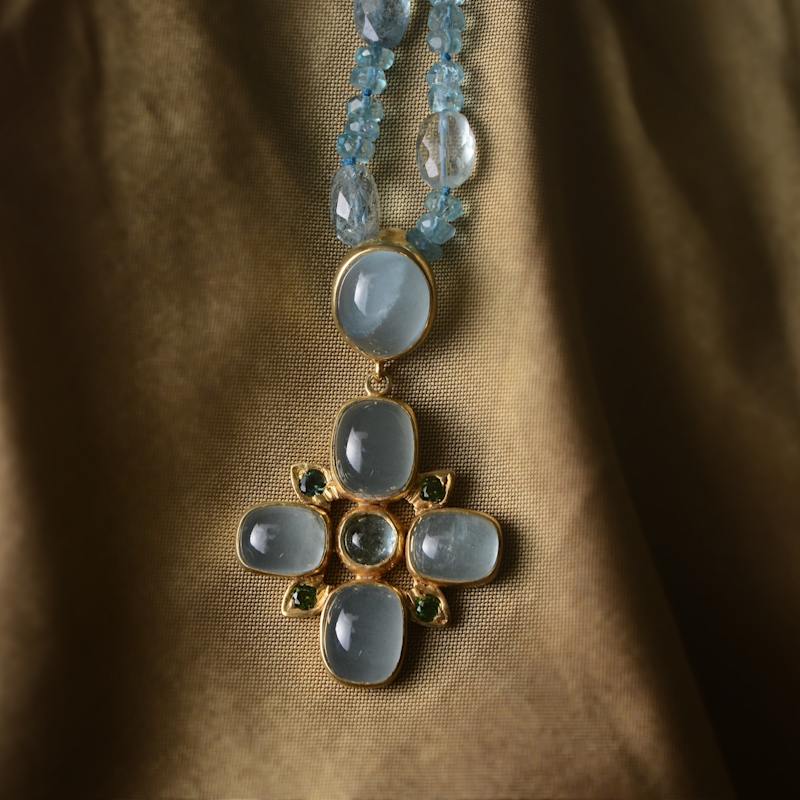 Thumbnail of Aquamarine Cross Pendant image
